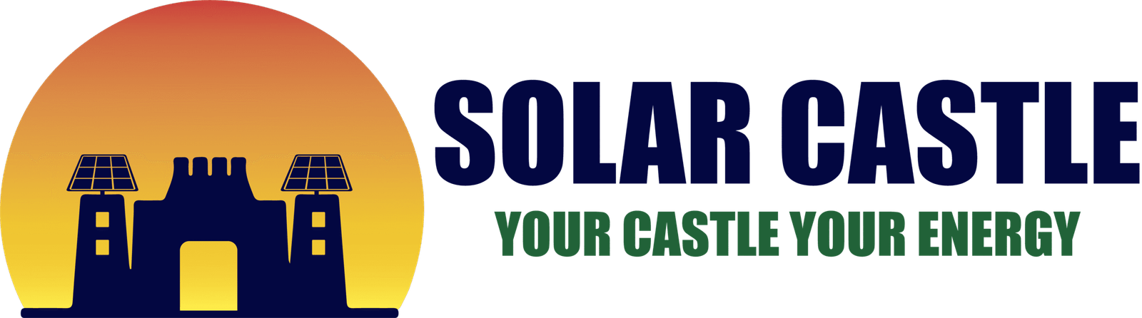Solar castle energy logo